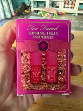 Too Faced Kissing Jelly Favorites Lip Gloss Duo - Hot Pink & Rose Gold